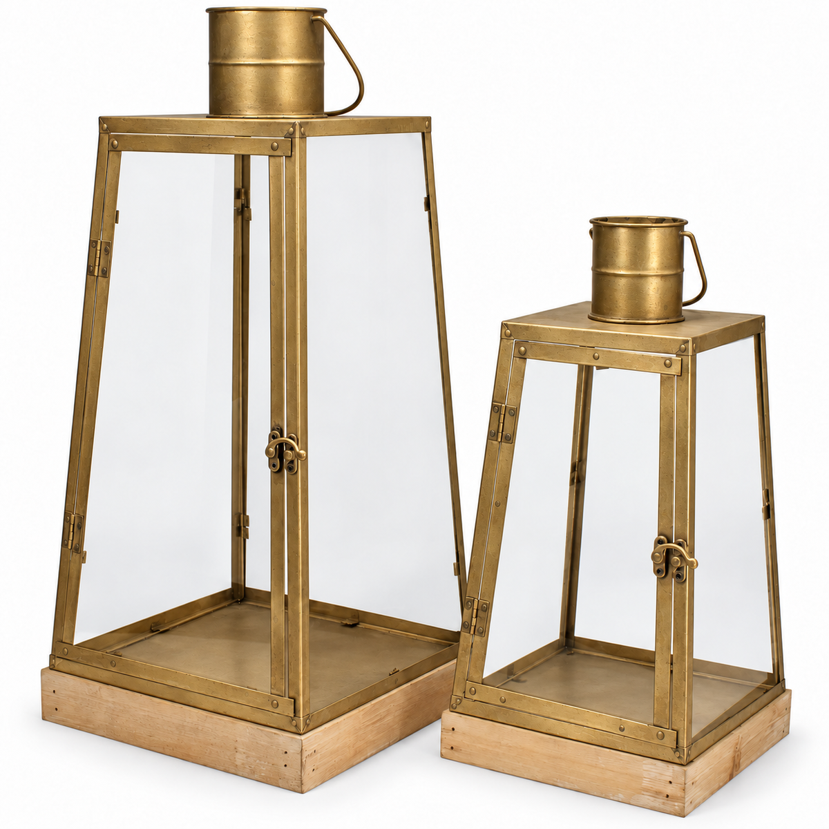 IN-EL0006-Inton easter lantern-gold-metal-indoor&outdoor use