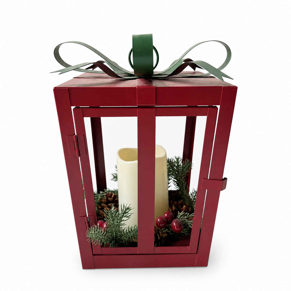 IN-XMAS0020-inton-metal-red -christmas candle lantern idea