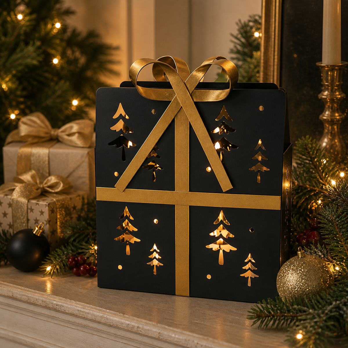 IN-XMAS0011-inton-metal-Black christmas box gift
