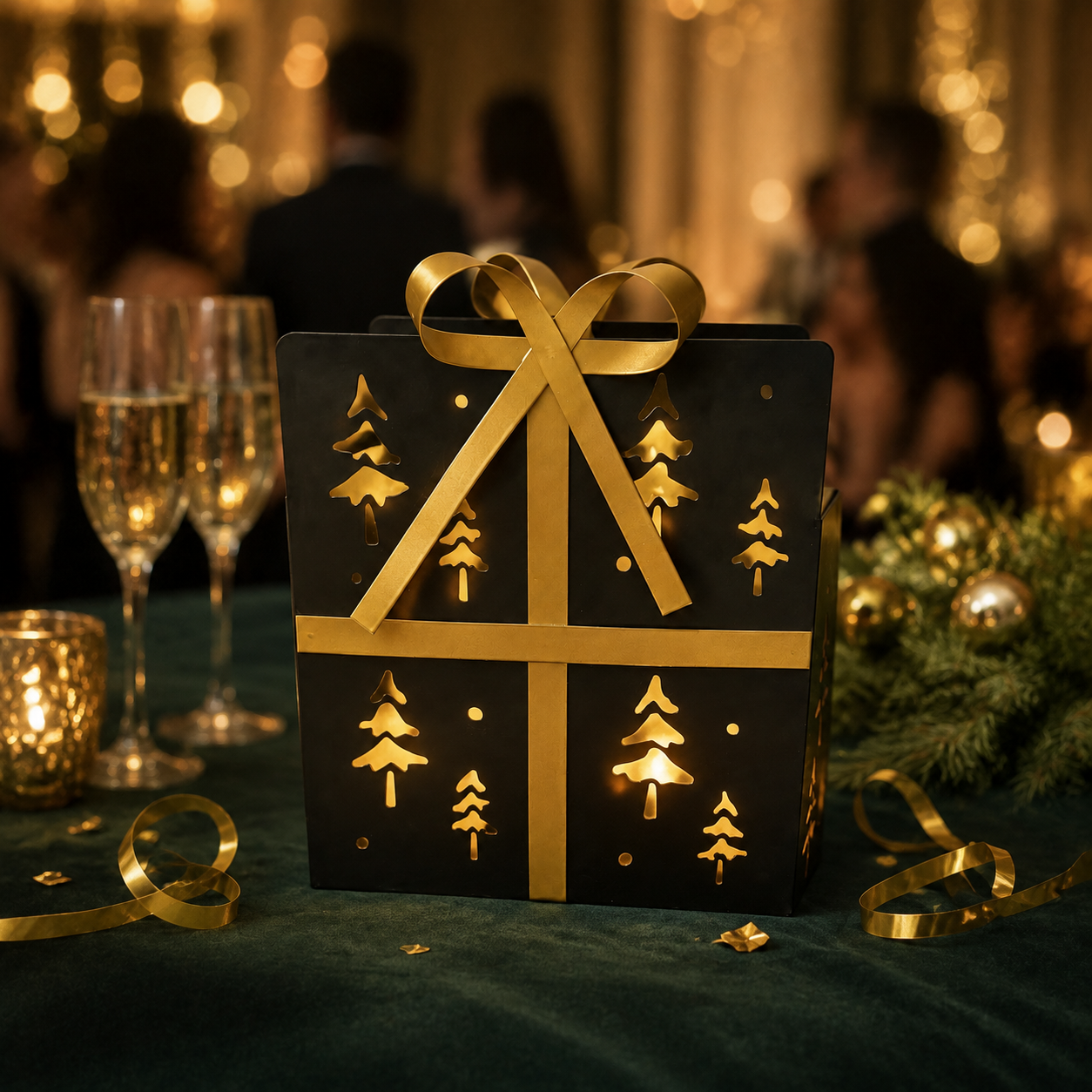 IN-XMAS0011-inton-metal-Black christmas box gift