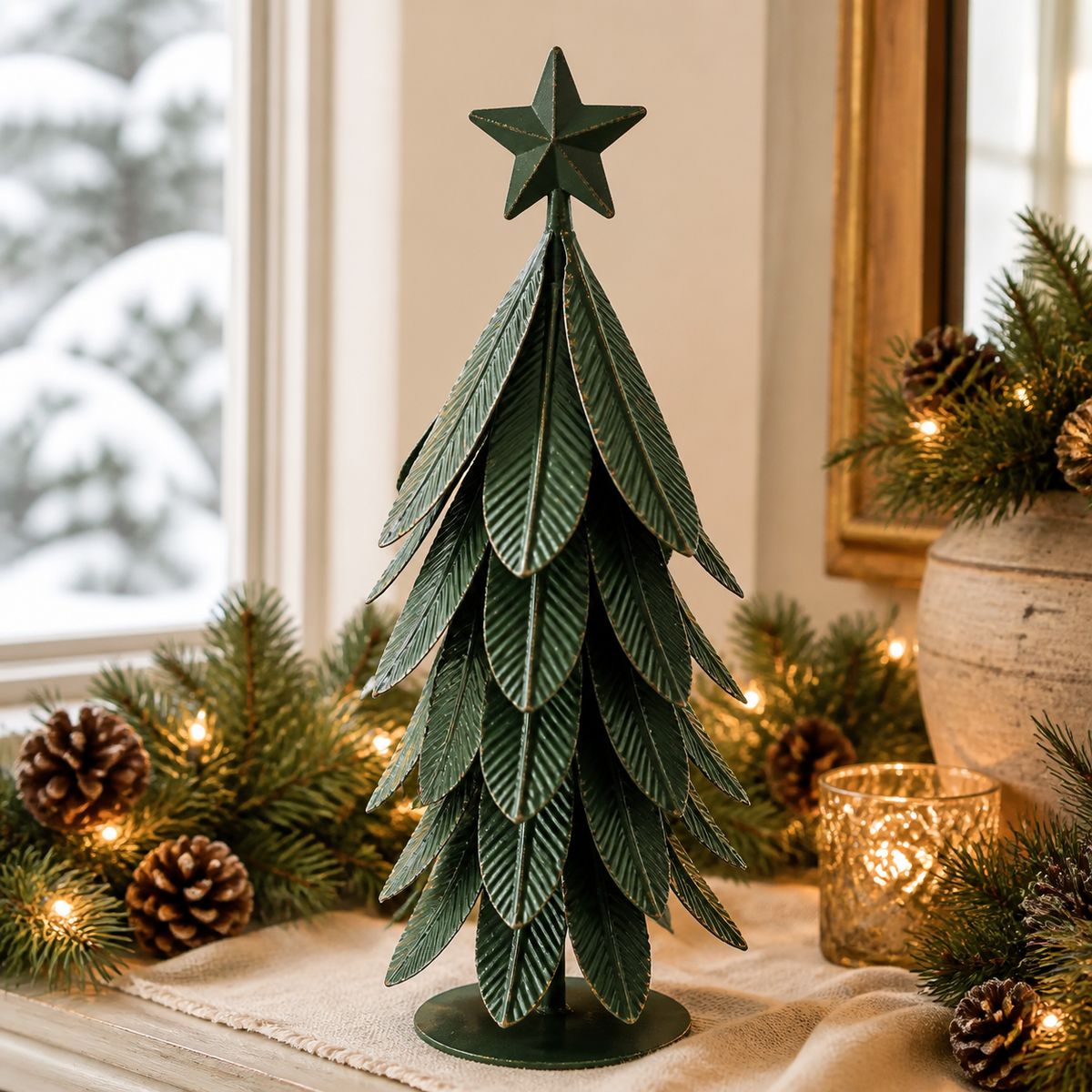 IN-XMAS0012-inton-metal-green christmas tree
