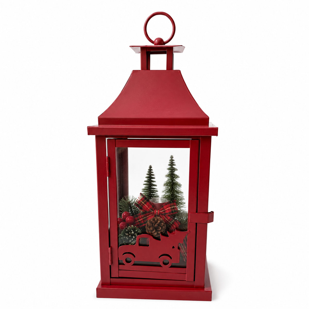 IN-XMAS0024-inton-metal-RED-christmas candle lantern