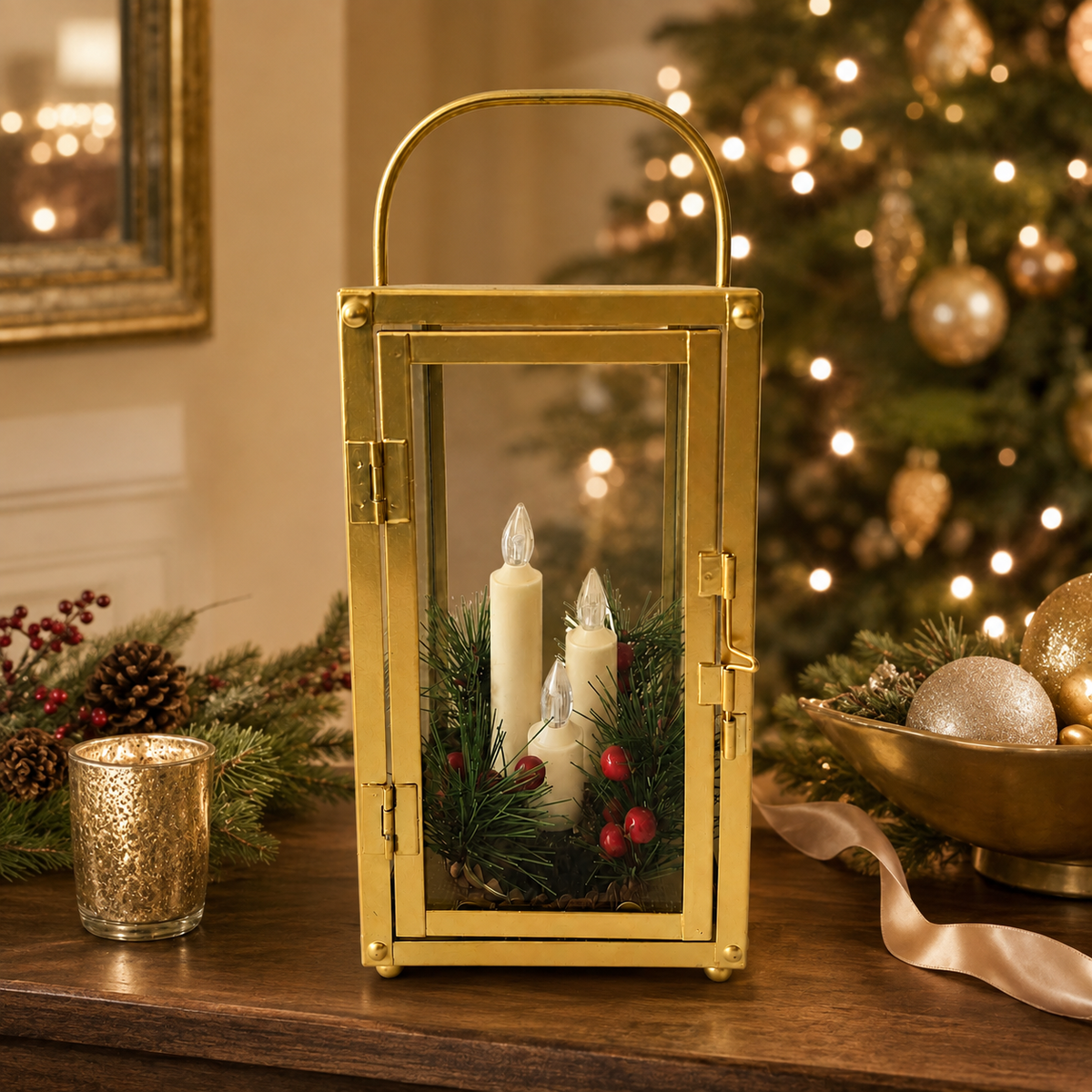 IN-XMAS0028-inton-metal-gold-christmas candle lantern